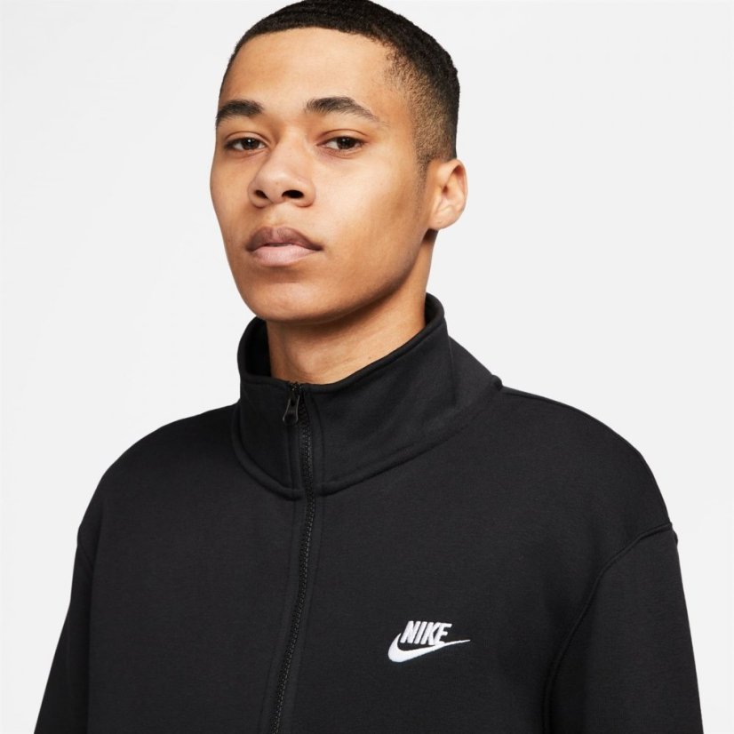 Nike Club Half Zip Top Mens Black