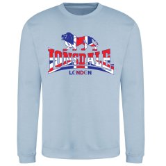 Lonsdale Printed Logo Sweat Sky Blue 1