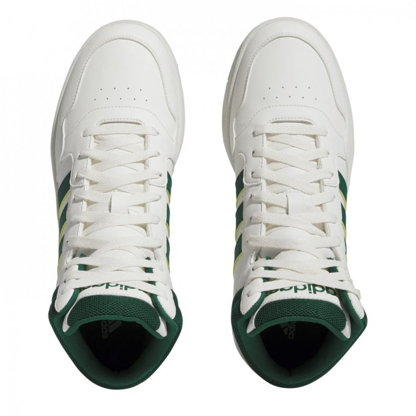 adidas adidas Hoops 3.0 Mid Classic Vintage Shoes Mens White/Green