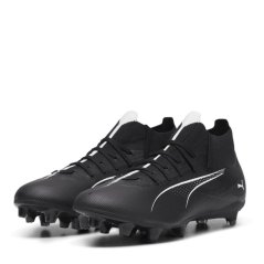 Puma Ultra Match+ Firm Ground Football Boots Black/White