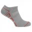 Claremont 3 Pack Fitness Socks Mens Grey/Red velikost 11-14
