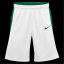 Nike Unisex Kids' Basketball Shorts Wht/Pine Green