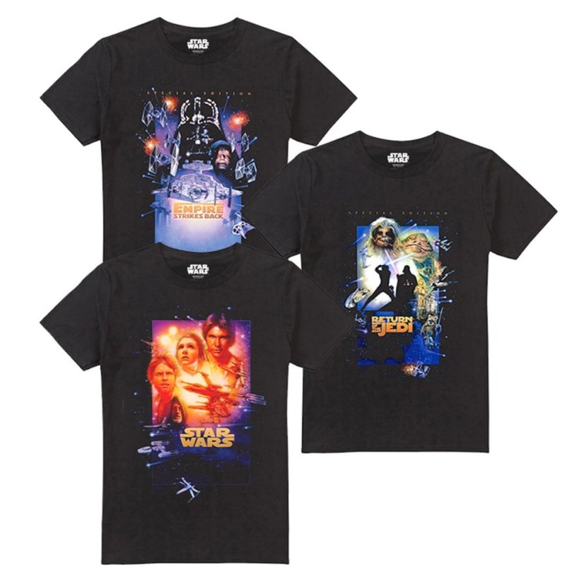 Star Wars T-Shirts 3Pk Movie Posters