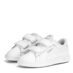 Puma Smash Vulc Infant Boys Trainers White/White