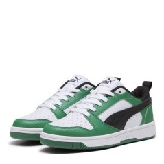 Puma Rebound V6 Lo Jr White/Green/Blk