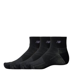 New Balance Run Ankle Sock 3 Pack Black