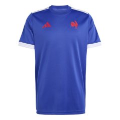 adidas Adidas France Rugby Home Short Sleeve Shirt 2025 Semi L Blue