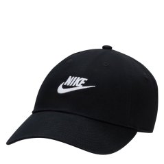 Nike Sportswear Heritage 86 Futura Washed Hat Black/White