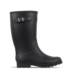 Gelert Fur Welly Boot Ladies Black