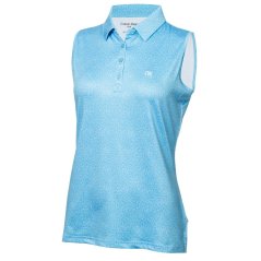 Calvin Klein Golf G Slvls Polo Ld99 Htge Blue White