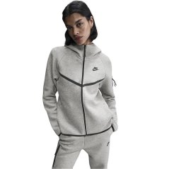 Nike Women's Tech Fleece Zip Hoodie Grey/Black