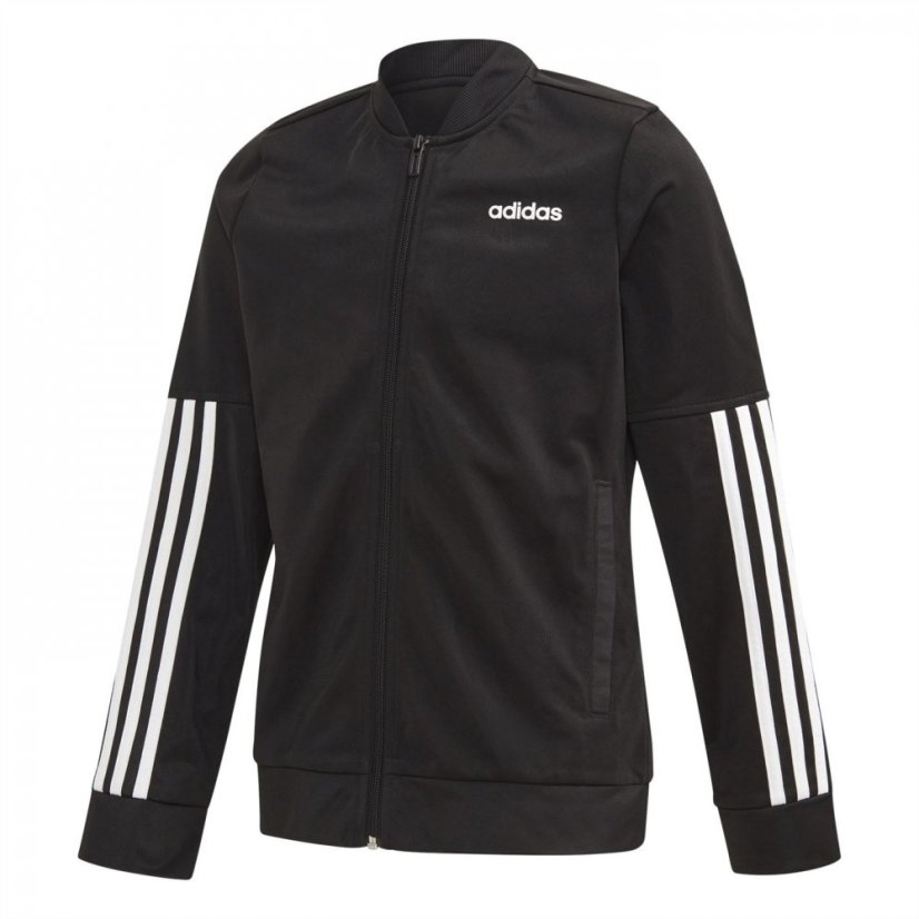 adidas 3-Stripes Zip Tracksuit Black/White