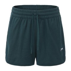 Slazenger Fleece Interlock Shorts Womens Forest Green