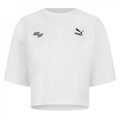 Puma Hyrox Crop T-Shirt Womens Ldn/White