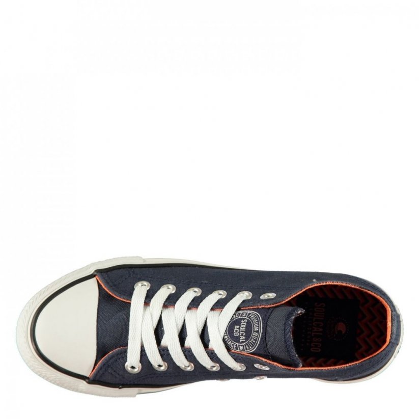SoulCal Low Junior Canvas Shoes Navy