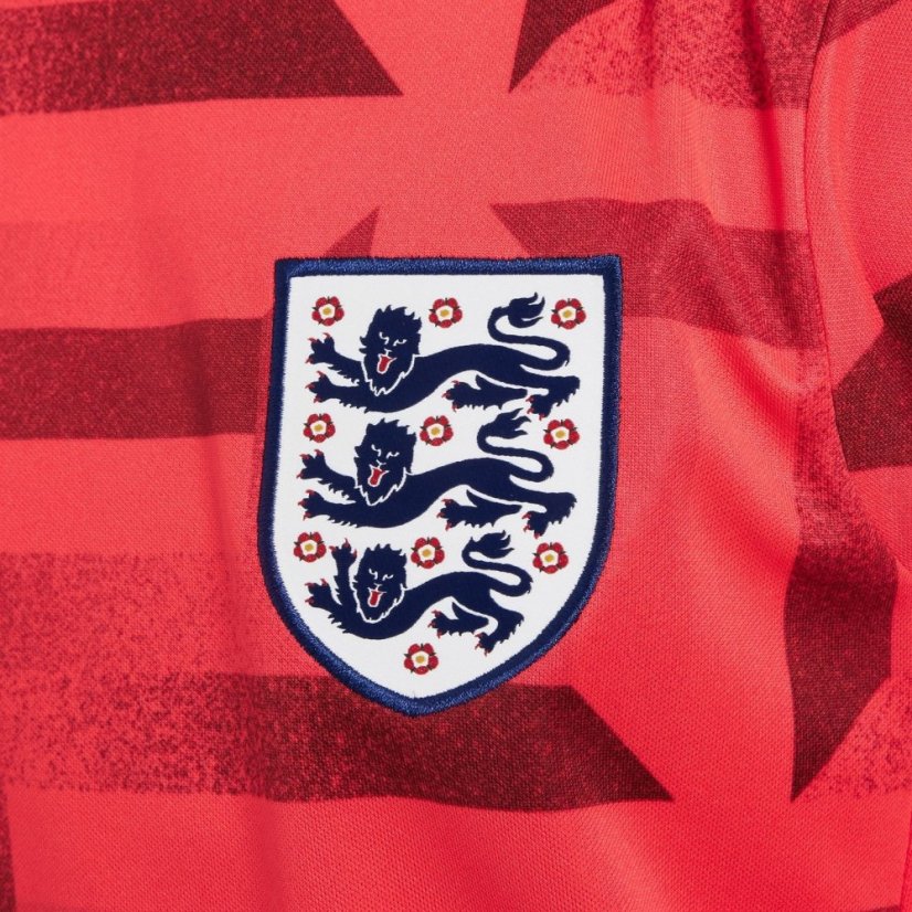 Nike England Academy Pro Pre Match Shirt 2024 Juniors Red/Blue