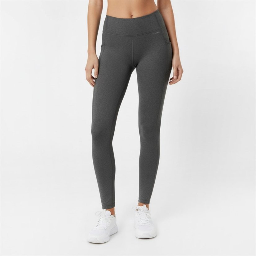 USA Pro Mid Rise Leggings Charcoal Marl