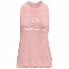 Under Armour Armour Logo Tank Top Womens Pink