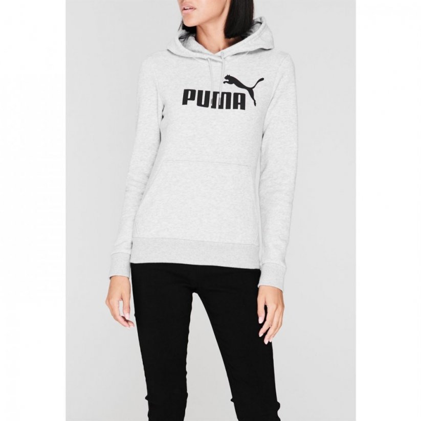 Puma Logo Ladies Hoody Grey