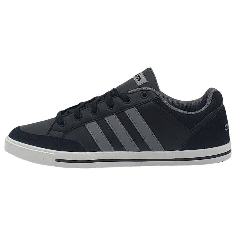 adidas Cacity Leather Trainers Mens Black/Grey/Wht