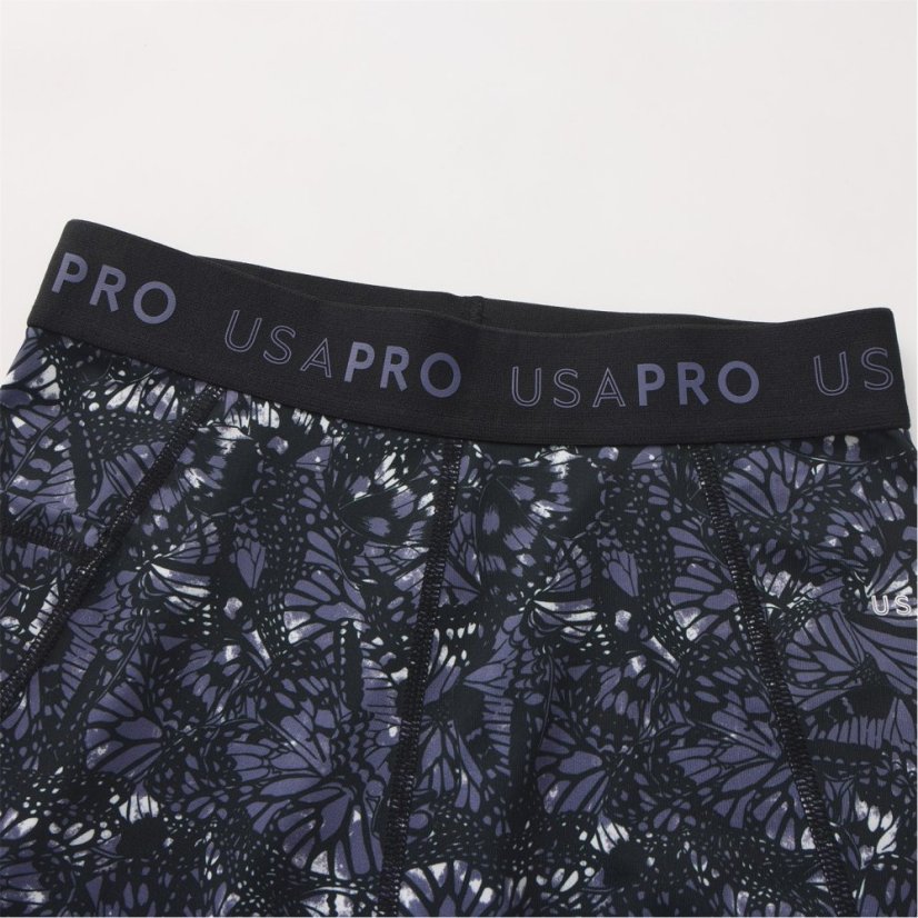 USA Pro USA Pro Training Tight Legging Girls Black Butterfly