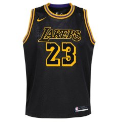 Nike LA Lakers LeBron James #23 Jersey Black