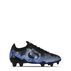 Sondico Blaze Childrens FG Football Boots Black/Blue