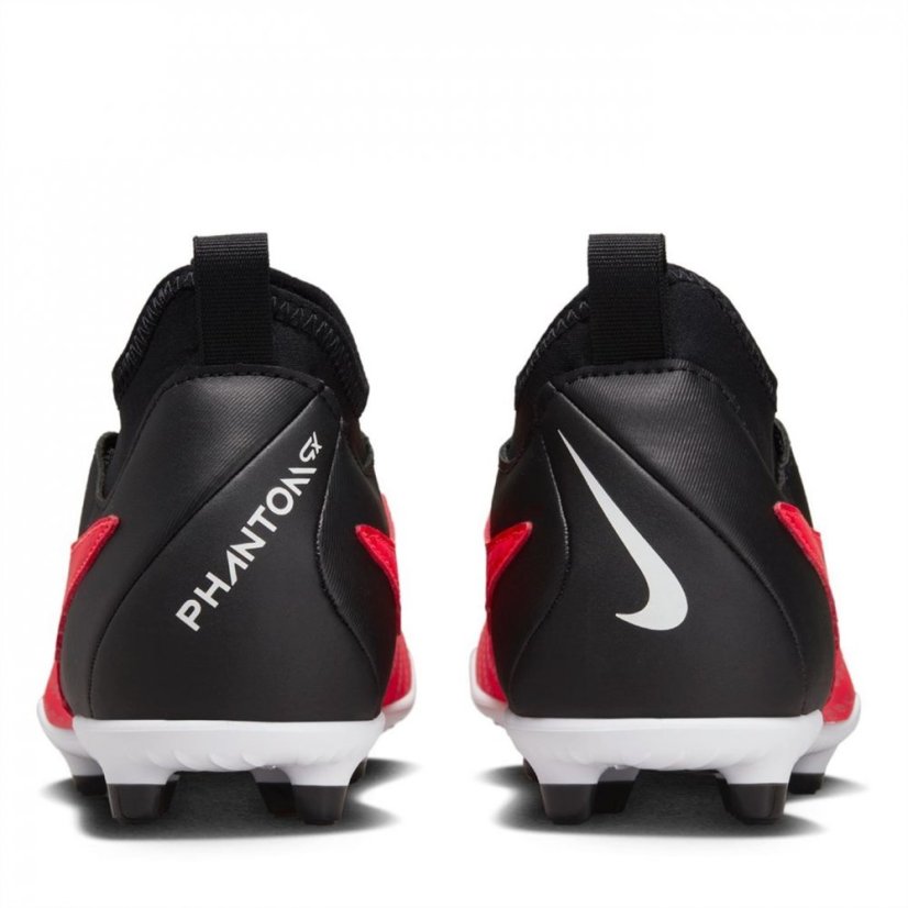 Nike Phantom Club GX Junior Firm Ground Football Boots Crimson/Black