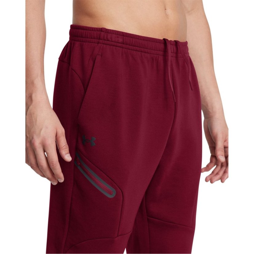 Under Armour Men's Unstoppable Closed Hem Fleece Joggers Red
