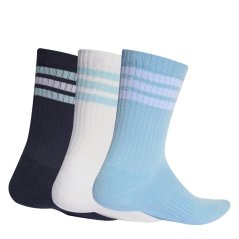 adidas 3-Pack Crew Socks Adults Navy/Blue/White
