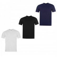 Donnay 3 Pack T Shirts Mens White/Blck/Navy