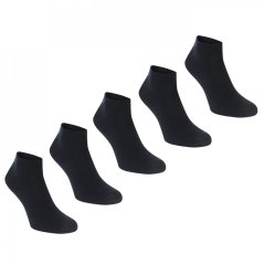 Slazenger 5 Pack Trainer Socks Junior Size 1-6 Dark Asst