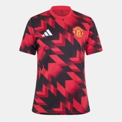 adidas Manchester United Pre Match Shirt 2025 2026 Adults Red