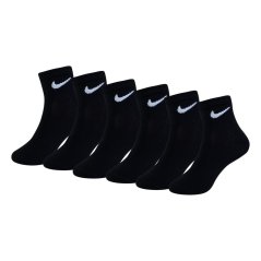 Nike 6 Pack Ankle Socks Childrens Black