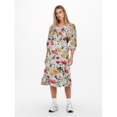 Only Olivia Wrapped Dress Womens Cloud Dancer
