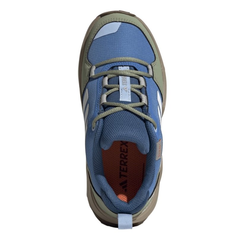 adidas Terrex AX4r Hiking Shoes Juniors Blue/Wht/Green