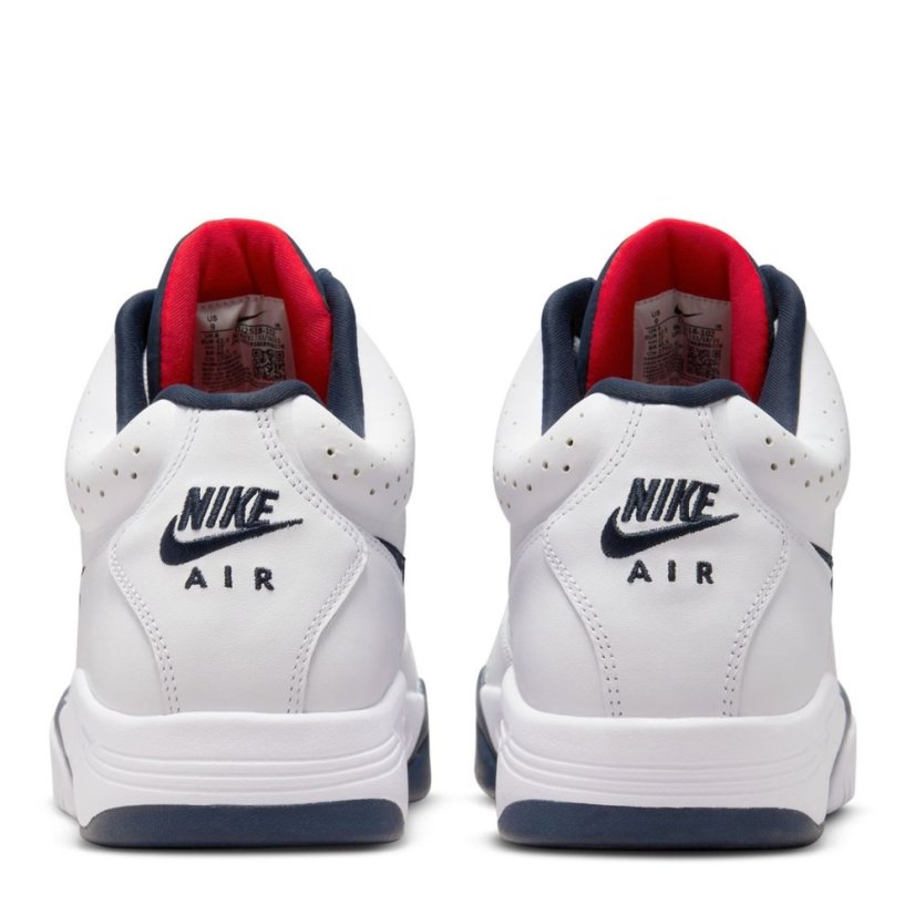 NIKE Air Flight Lite Mid Olympic Sneakers White/Midnight