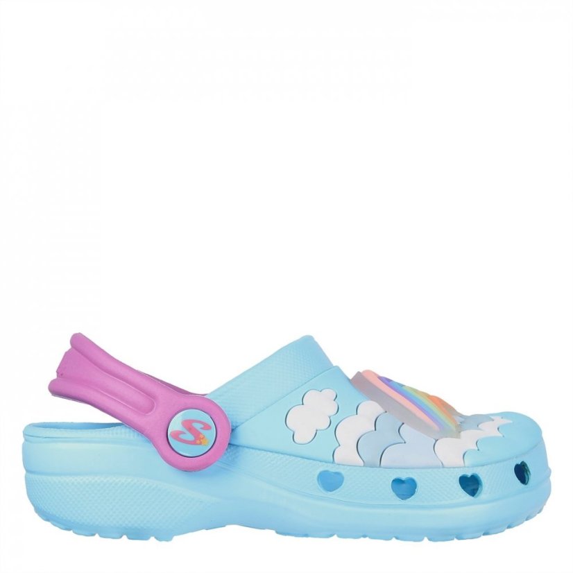 Skechers Foamies: Heart Charmer - Radiant Rainbow Blue Multi Eva