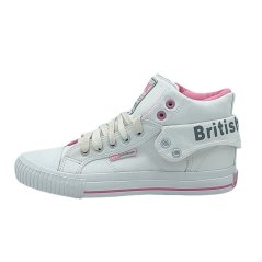 British Knights Roco Fold Over Junior Trainers White/Pink