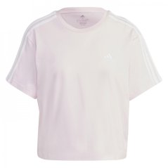 adidas 3S Crop dámske tričko Light Pink