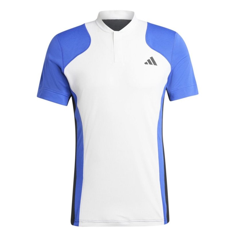 adidas Tennis Pro HEAT.RDY FreeLift Polo Shirt Wht/Blu/Blk