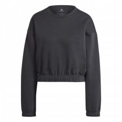 adidas Cropped Sweater Womens Carbon