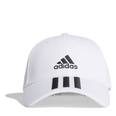 adidas 3-Stripes Baseball Cap White/Black