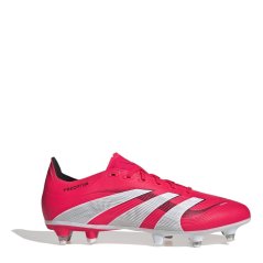 adidas Predator League Soft Ground Football Boots Red/White