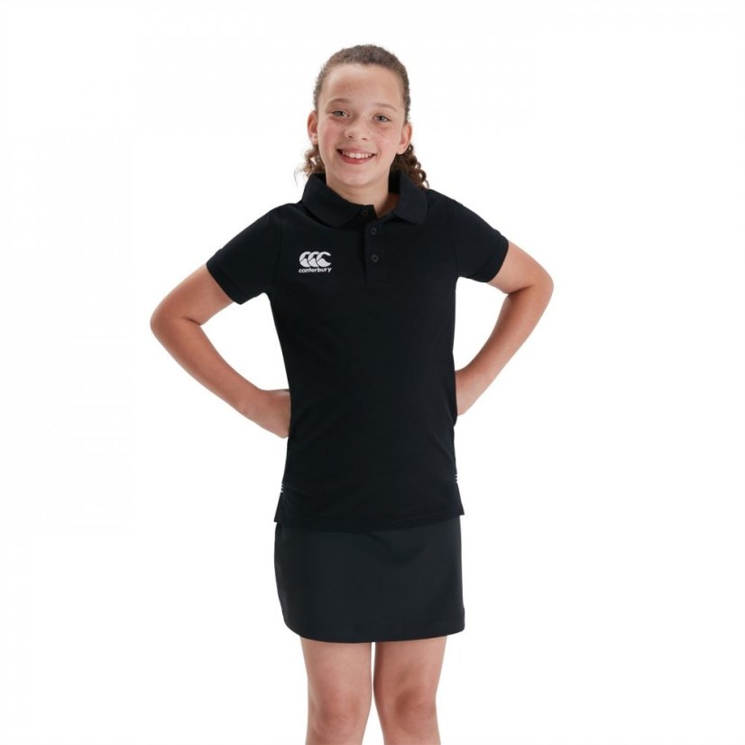 Canterbury Waimak Polo Shirt Juniors Black