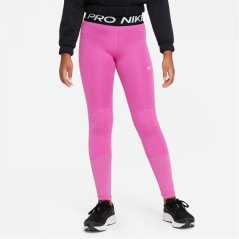 Nike Pro Girls Tights Fuchsia/White