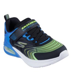 Skechers Gore & Strap Sneaker W Midsole Tech Runners Boys Black/Lime