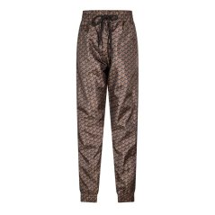 Criminal Damage Men's Louvre Closed Hem Fleece Joggers Black/Brown