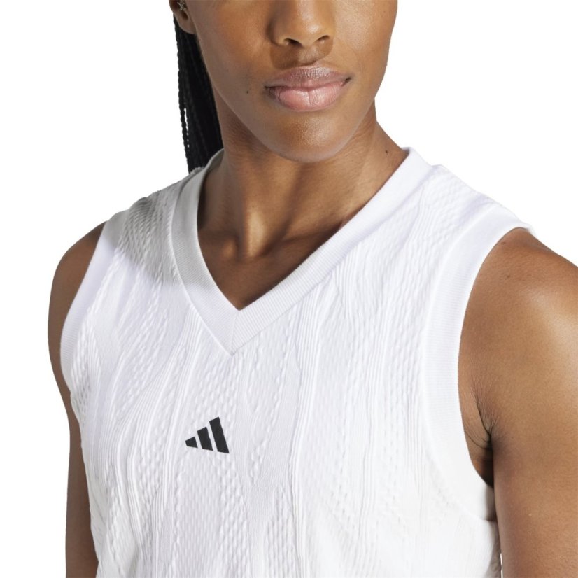 adidas Tennis Pro AEROREADY Crop Top Womens White