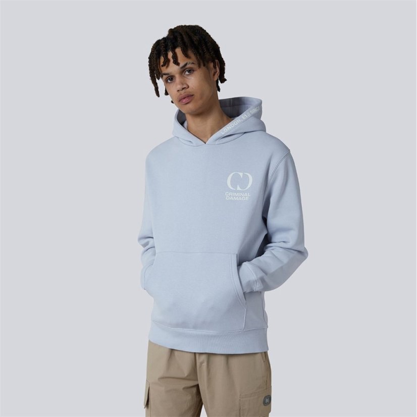 Criminal Damage Unisex Adults Maison Knitted Hoodie Lunar Rock
